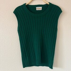 Vintage cable knit sweater vest